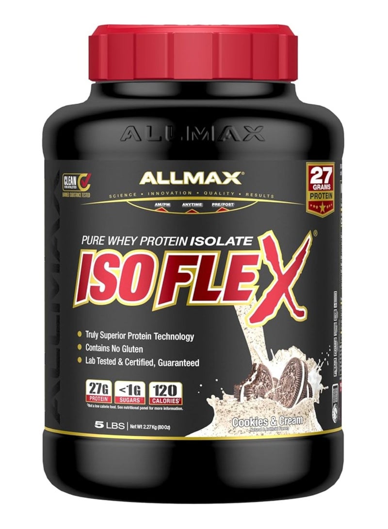 Allmax, Isoflex Protein, 5LB, Cookies N Cream, 73 Servings