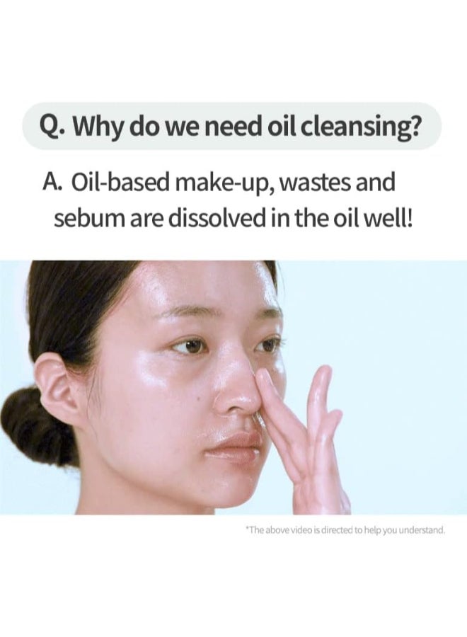 Heartleaf Pore Control Cleansing Oil Korean Facial Cleanser, Daily Makeup Blackheads Removal 200ml