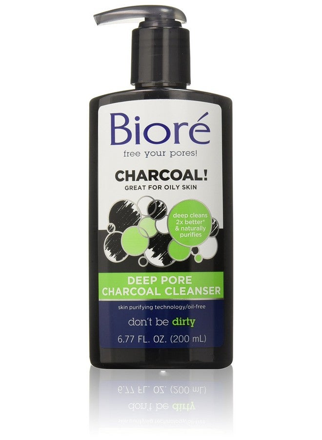 Biore Deep Pore Charcoal Cleanser, 6.77 Oz (Pack Of 3)