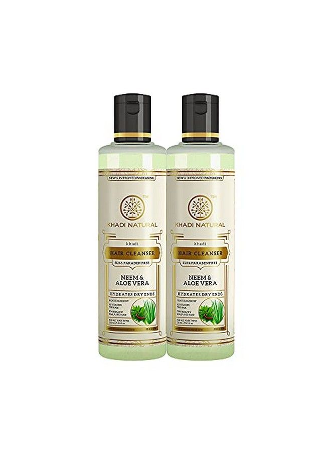 Neem & Aloe Vera Herbal Cleanser/ Shampoo Sls And Paraben Free (Pack Of 2)