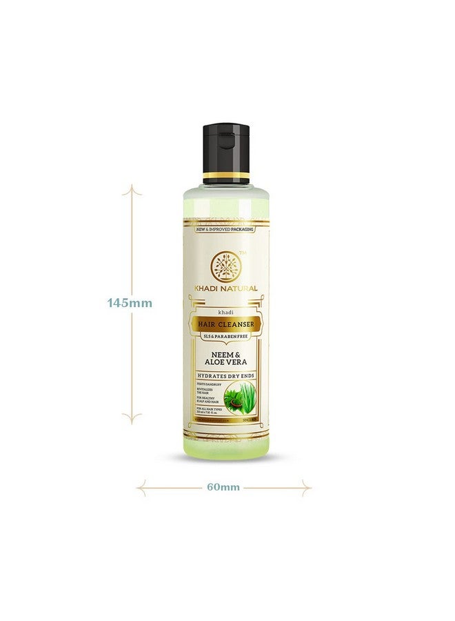 Neem & Aloe Vera Herbal Cleanser/Shampoo, Sls And Paraben Free (Pack Of 2)