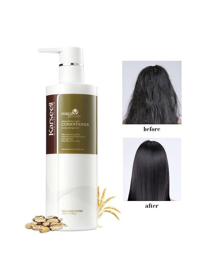 Conditioner Deep Restores Argan Oil Herbal Essence Hair Treatment Smooth Glossy for Dry and Damaged Hair 500ml 16.9 Oz