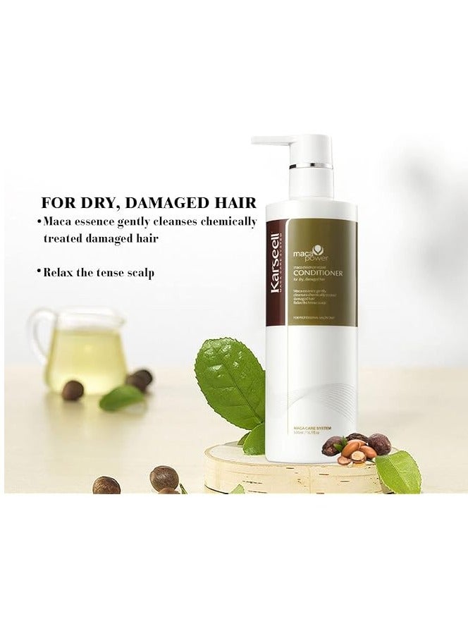 Conditioner Deep Restores Argan Oil Herbal Essence Hair Treatment Smooth Glossy for Dry and Damaged Hair 500ml 16.9 Oz