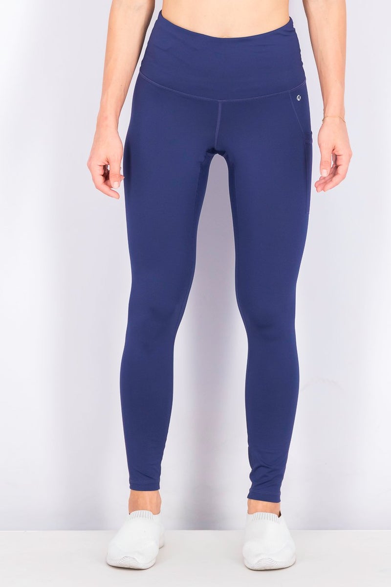 Women Sports Fit Training Tight, Navy Blue