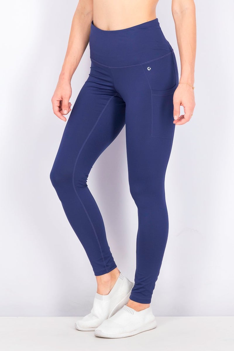 Women Sports Fit Training Tight, Navy Blue