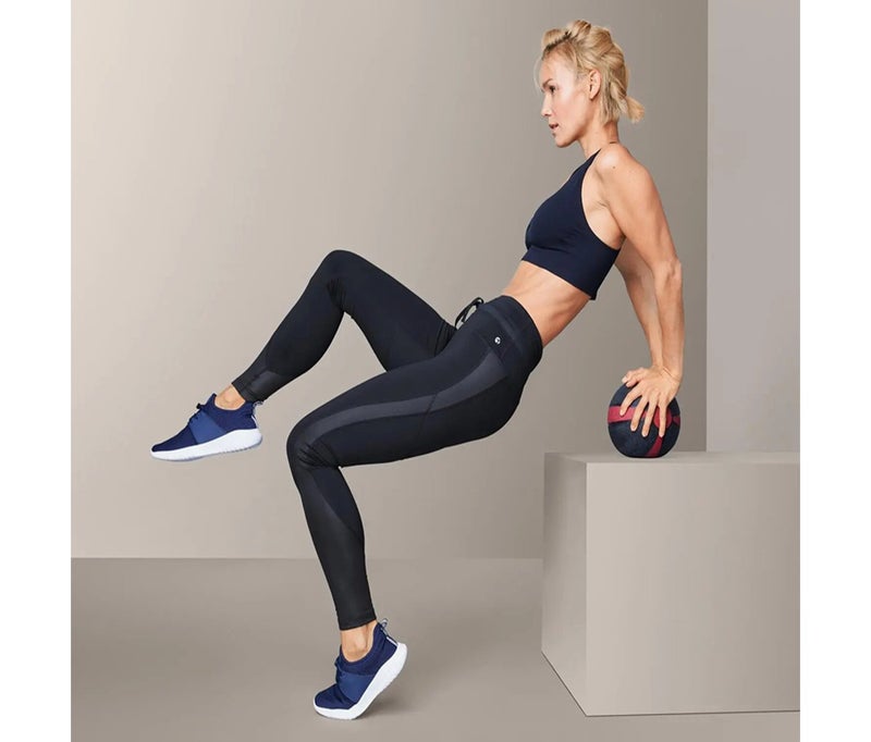 Women Sportswear Fit Training Leggings, Dark Navy Blue