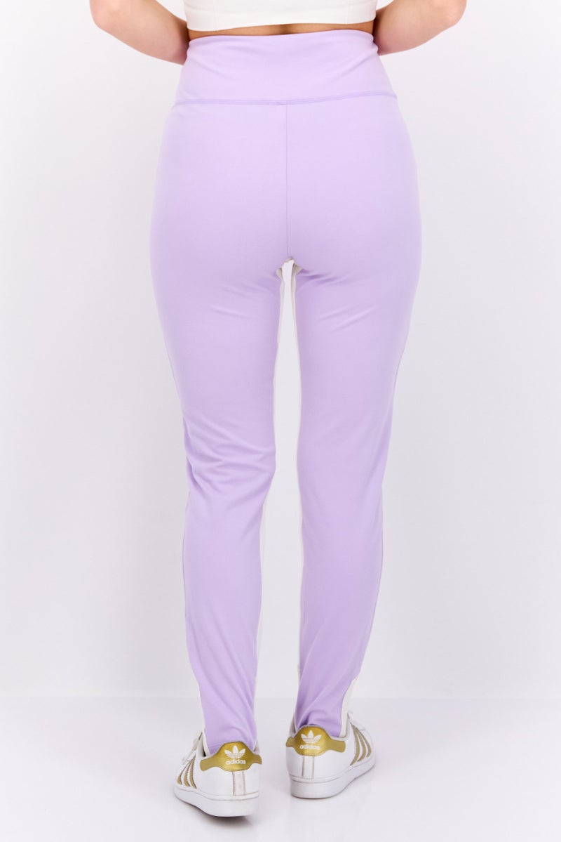 Women Sportswear Fit Training Leggings, Purple/White