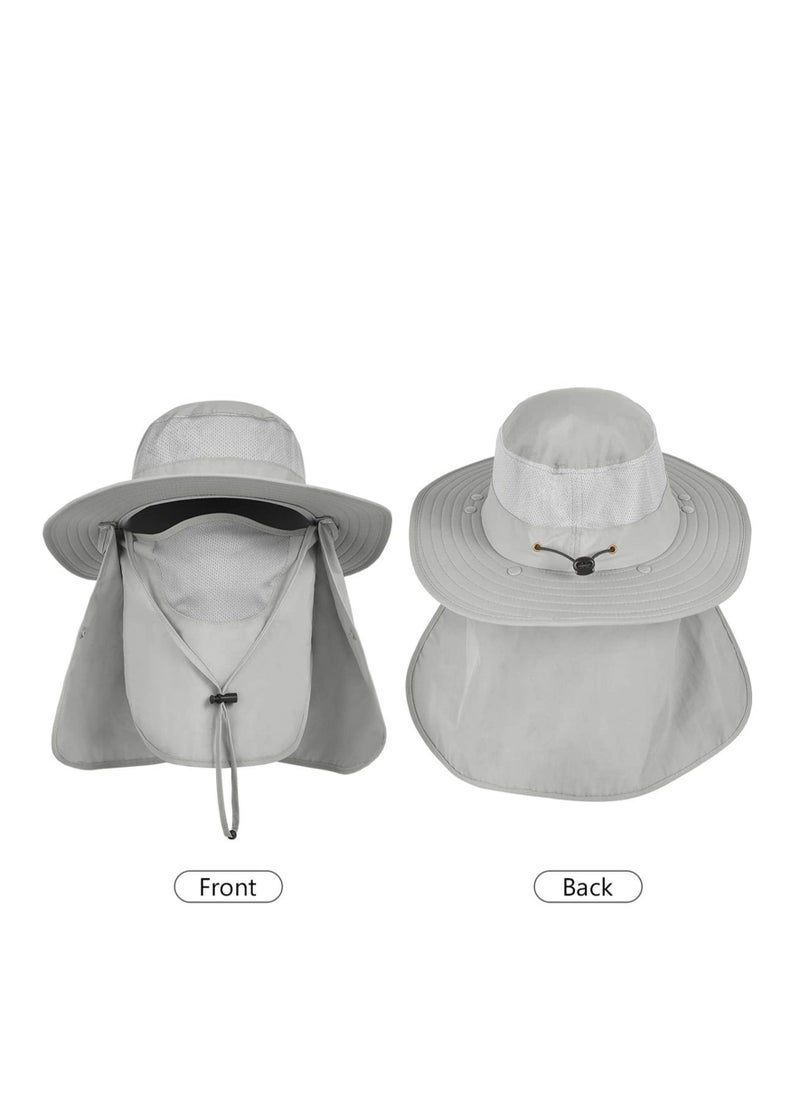 Cap Fishing Hats with Face Mask Outdoor Sun Protection