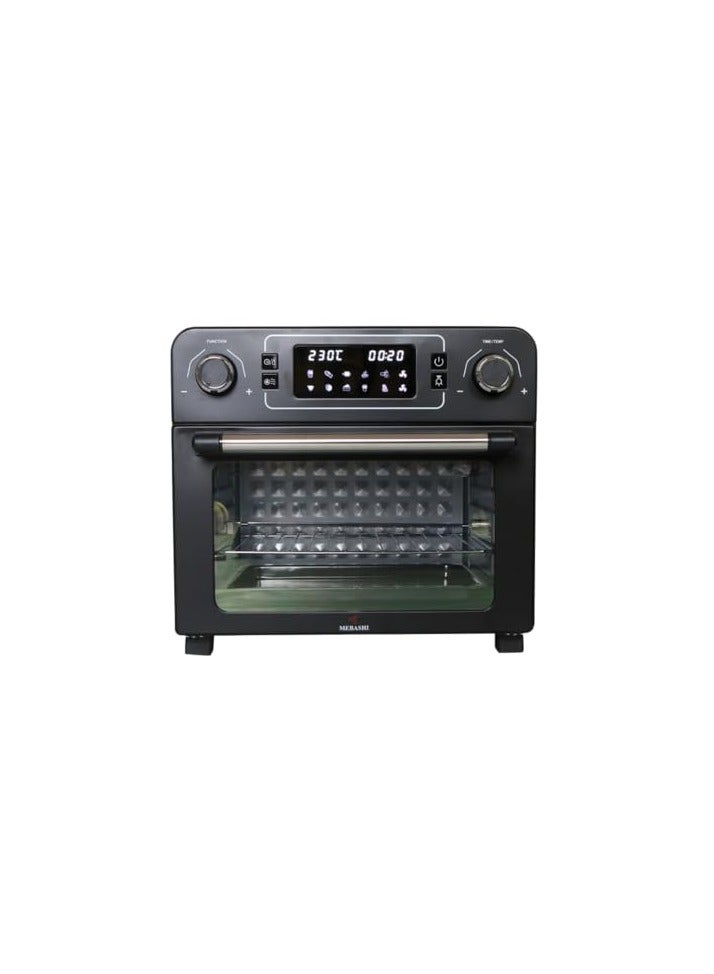 MEBASHI Air Fryer Oven (VDE) with Digital Screen, 1700W 23L Capacity, Touch Button Control, 10 Pre-Set Program (ME-AFO996)