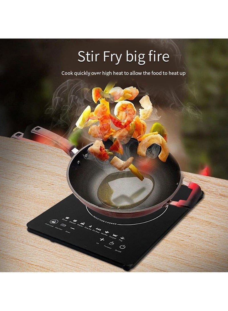 Induction Cooker Cooktop Infrared Cookware 4 Digit Led Display Digital 2200w Heating Element Temperature Settings