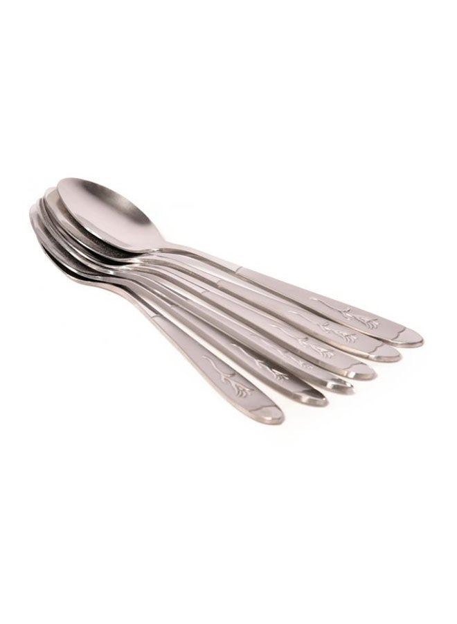 6-Piece Tea Spoon Set Silver