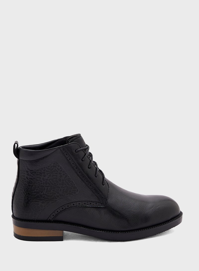 Formal Lace Up Boots