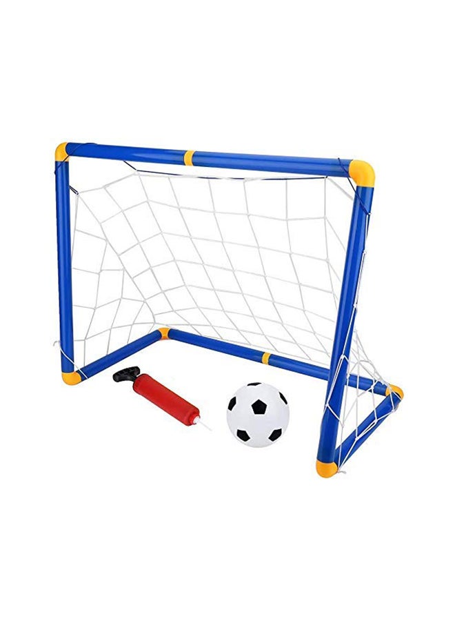 Portable Inflatable Detachable Mini Kids Football Goal Soccer Door Sturdy Design 44x31x24cm