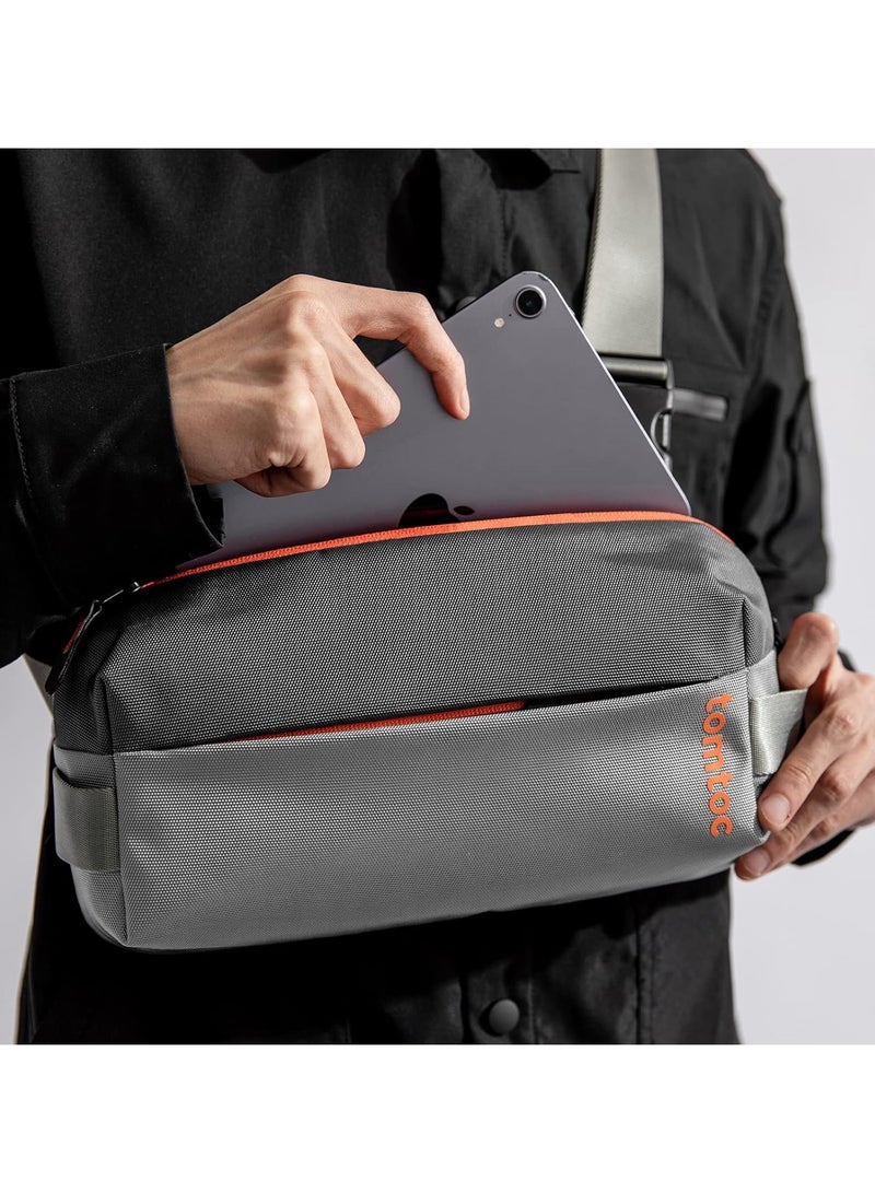 Explorer-T21 Crossbody Bag for Men Women Small Backpack Lightweight Modern Water Resistant Shoulder Bag for Hiking Travel Work Gym Sports