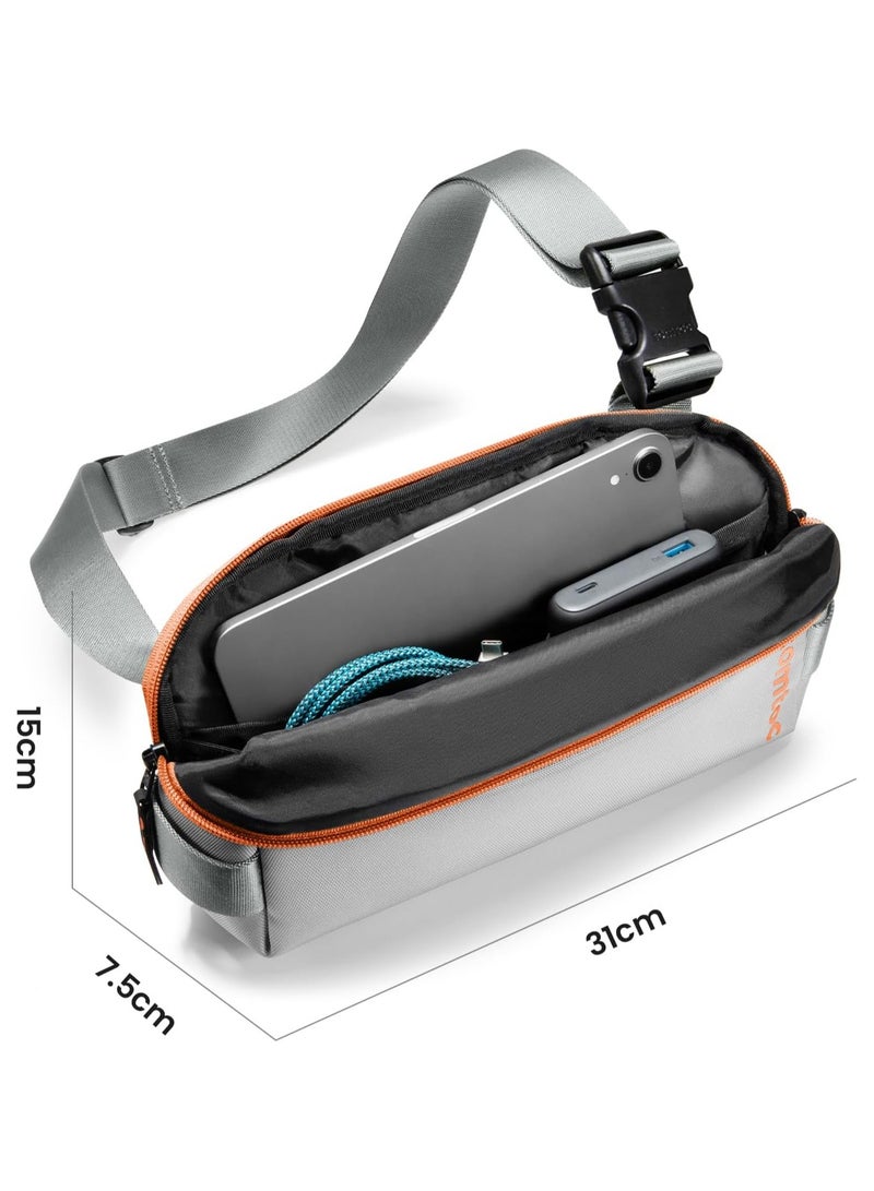 Explorer-T21 Crossbody Bag for Men Women Small Backpack Lightweight Modern Water Resistant Shoulder Bag for Hiking Travel Work Gym Sports