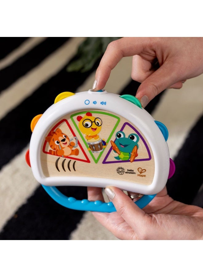 Baby Einstein - Hape Tap & Shake Magic Touch Tambourine, Musical Discovery Toy, Sounds & Lights, Ages 6 Months+