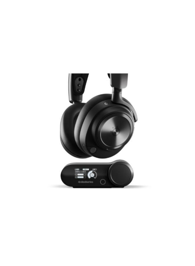 SteelSeries Arctis Nova Pro Wireless Multi-System Gaming Headset - Neodymium Magnetic Drivers - Active Noise Cancellation - Infinity Power System - ClearCast Gen 2 Mic - PS5, PS4, PC, Switch, Mobile