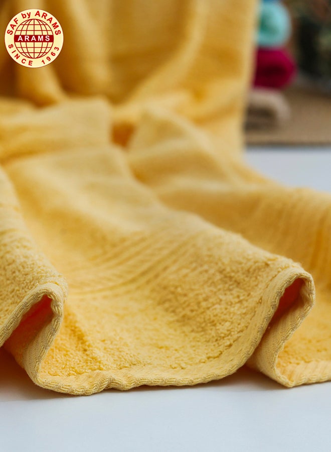 Fancy 6-Piece Dyed Bath Towel Set - 90x180 cm, 500 GSM, Luxury Face Towels