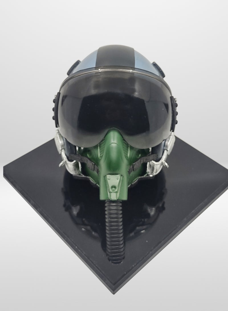 Pilot helmet Model Slate Gray with Acrylic Display Case