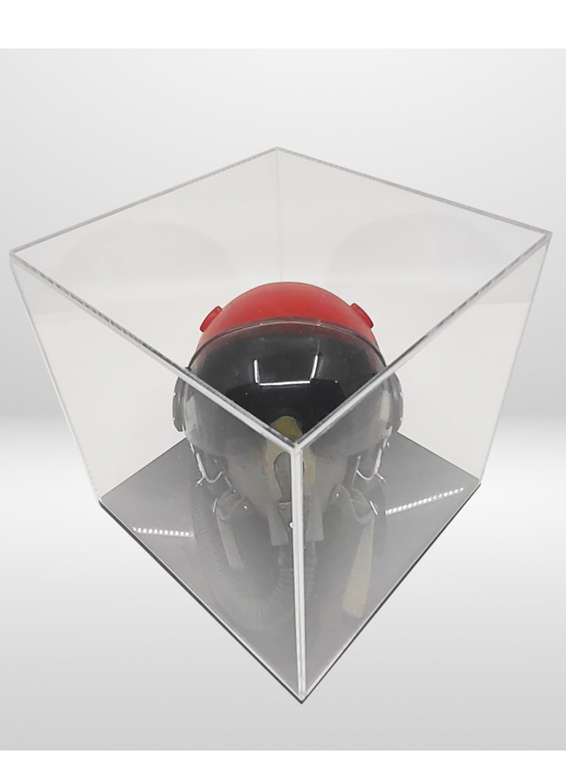 Pilot helmet Model RED with Acrylic Display Case