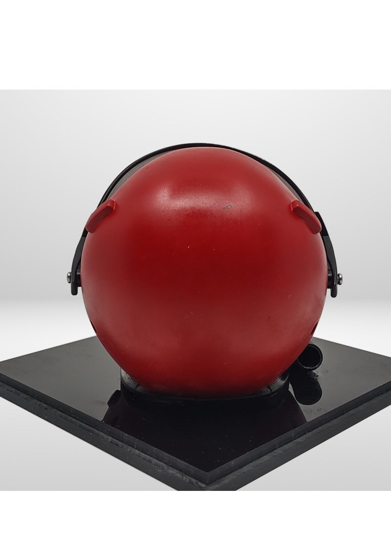 Pilot helmet Model RED with Acrylic Display Case