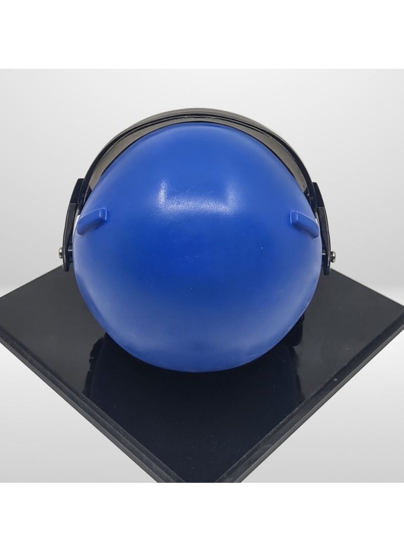 Pilot helmet Model BLUE with Acrylic Display Case