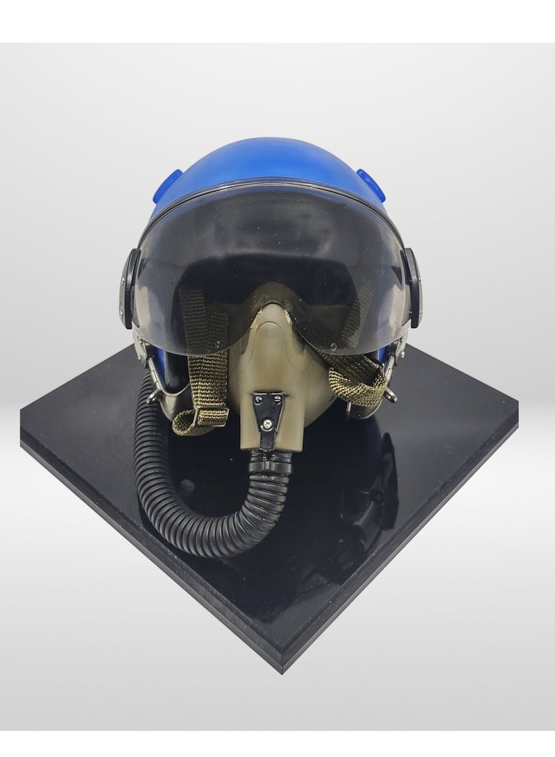 Pilot helmet Model BLUE with Acrylic Display Case