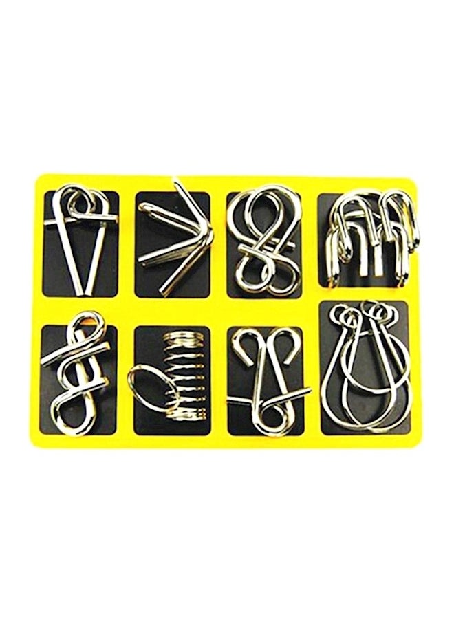 8-Piece Metal Wire Interlocking Game Set