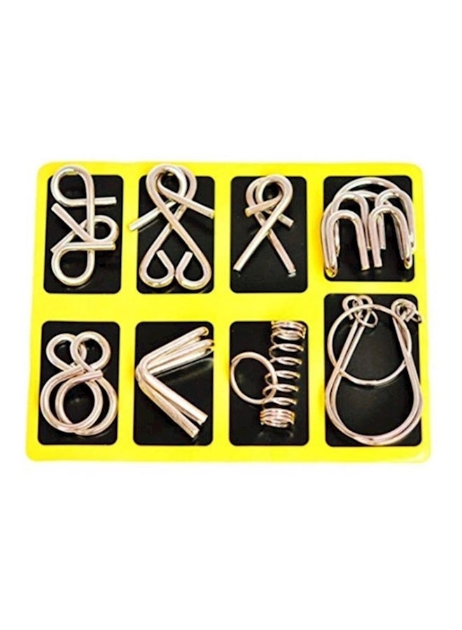 8-Piece Metal Wire Interlocking Game Set