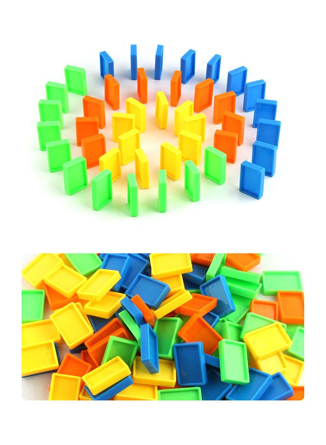 60-Piece Electric Domino Train Toy multicolour