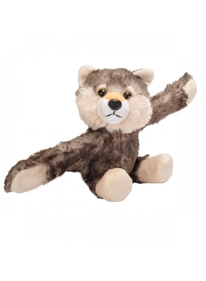 Wild Republic Huggers Wolf Plush Toy, Slap Bracelet, Stuffed Animal, Kids Toys (19556), 5