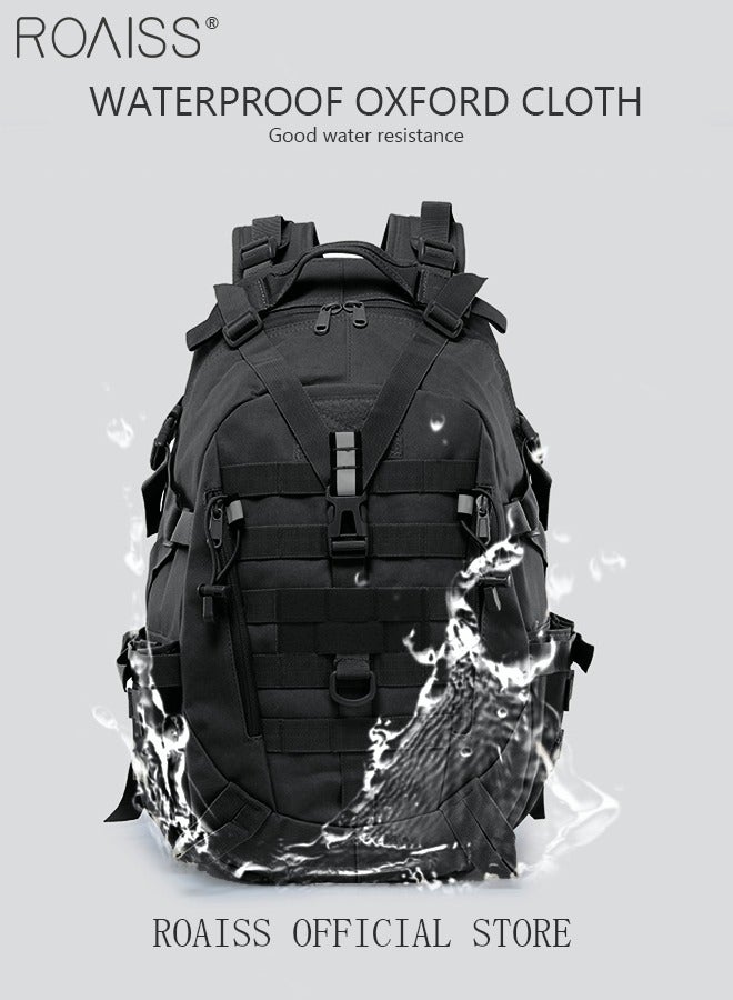 Professional Hiking Backpack Tactical Pack Waterproof 900D Oxford Encryption Multifunction Luggage Bag for Camping Sports Travel Outdoor Climbing