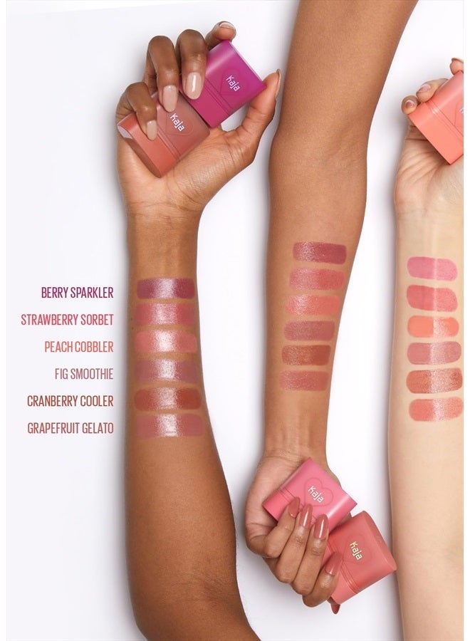 Dewy Bar - Creamy Multi-Stick Blusher & Lip Balm, Korean Cream Blush Stick for Cheeks and Lips, 45% Moisturizing Oil, Apple Extract, Vitamin-Hyaluronic Acid Infused, 06 Grapefruit Gelato, 10g