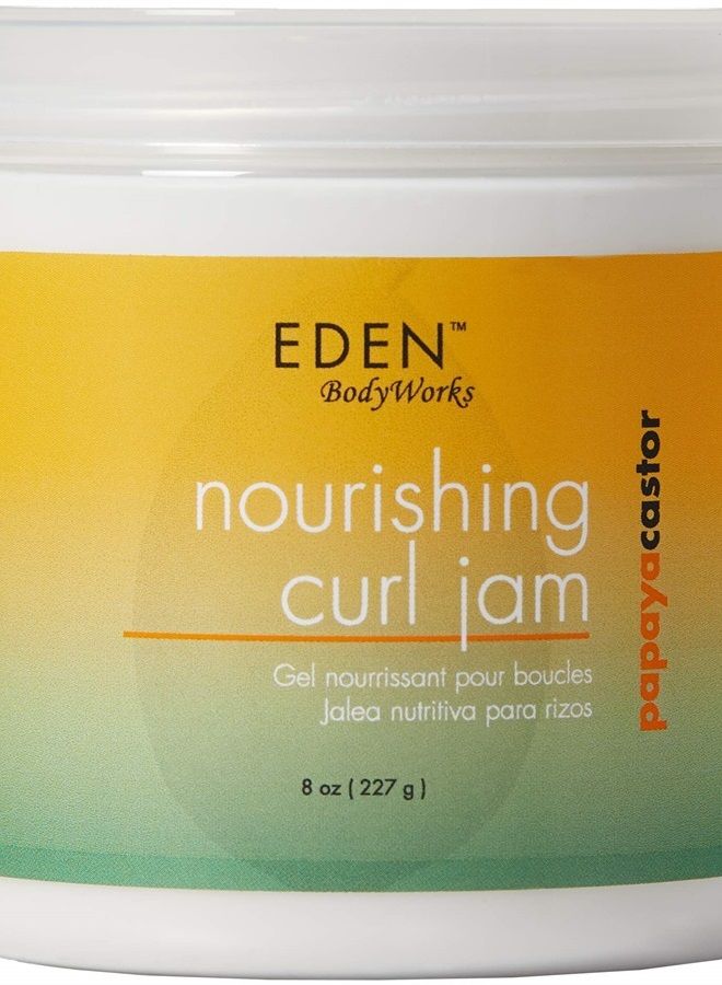 Papaya Castor Nourishing Curl Jam | 8 oz | Minimize Frizz, Moisturize & Nourish Hair and Scalp