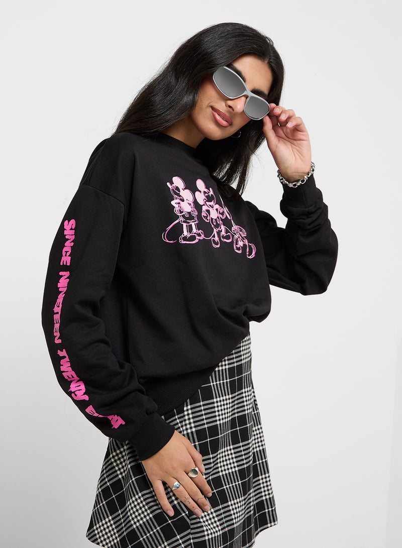 Mickey Oversize Graphic Sweatshirt