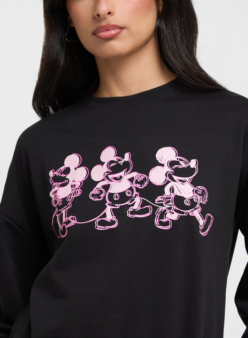 Mickey Oversize Graphic Sweatshirt