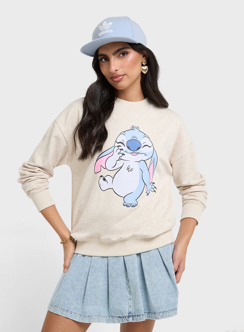 Stitch Oversize Graphic Sweatshirt