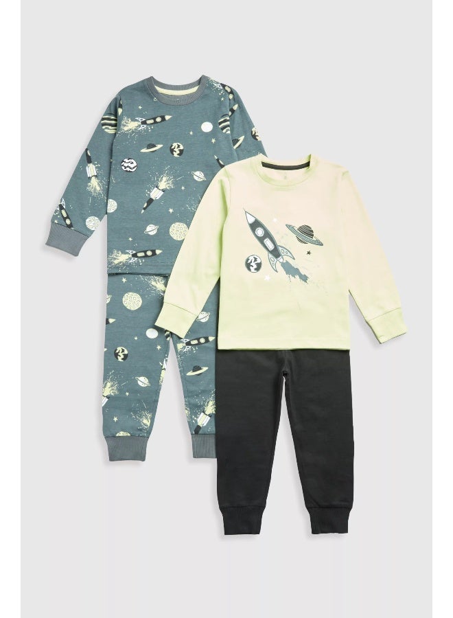 Space Pyjamas - 2 Pack