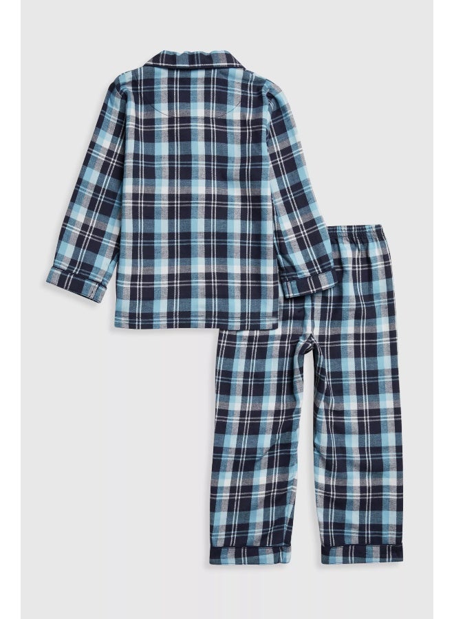 Blue Check Woven Pyjamas