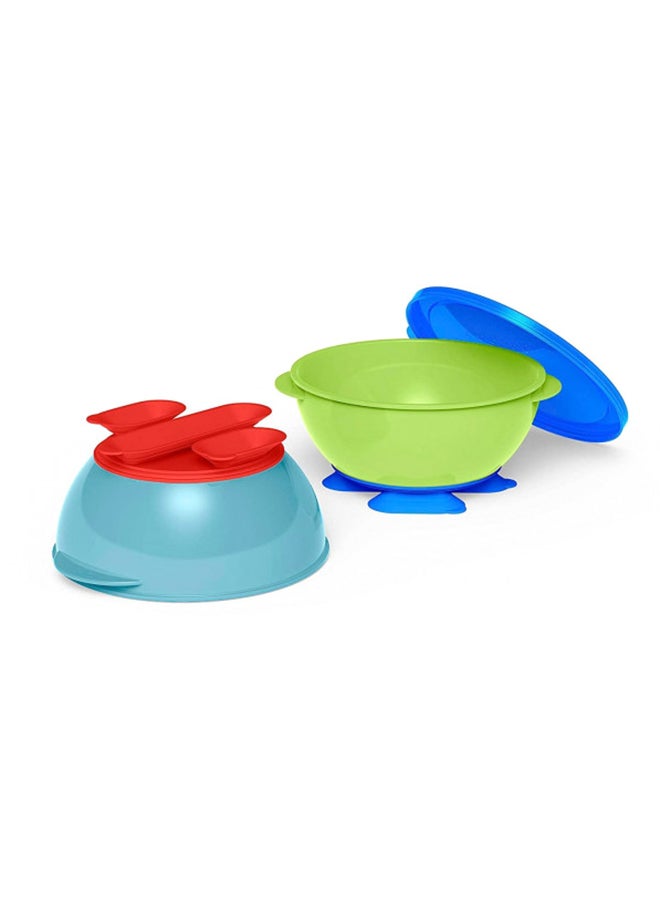 Gerber Graduates Tri-Suction Bowls With Lid