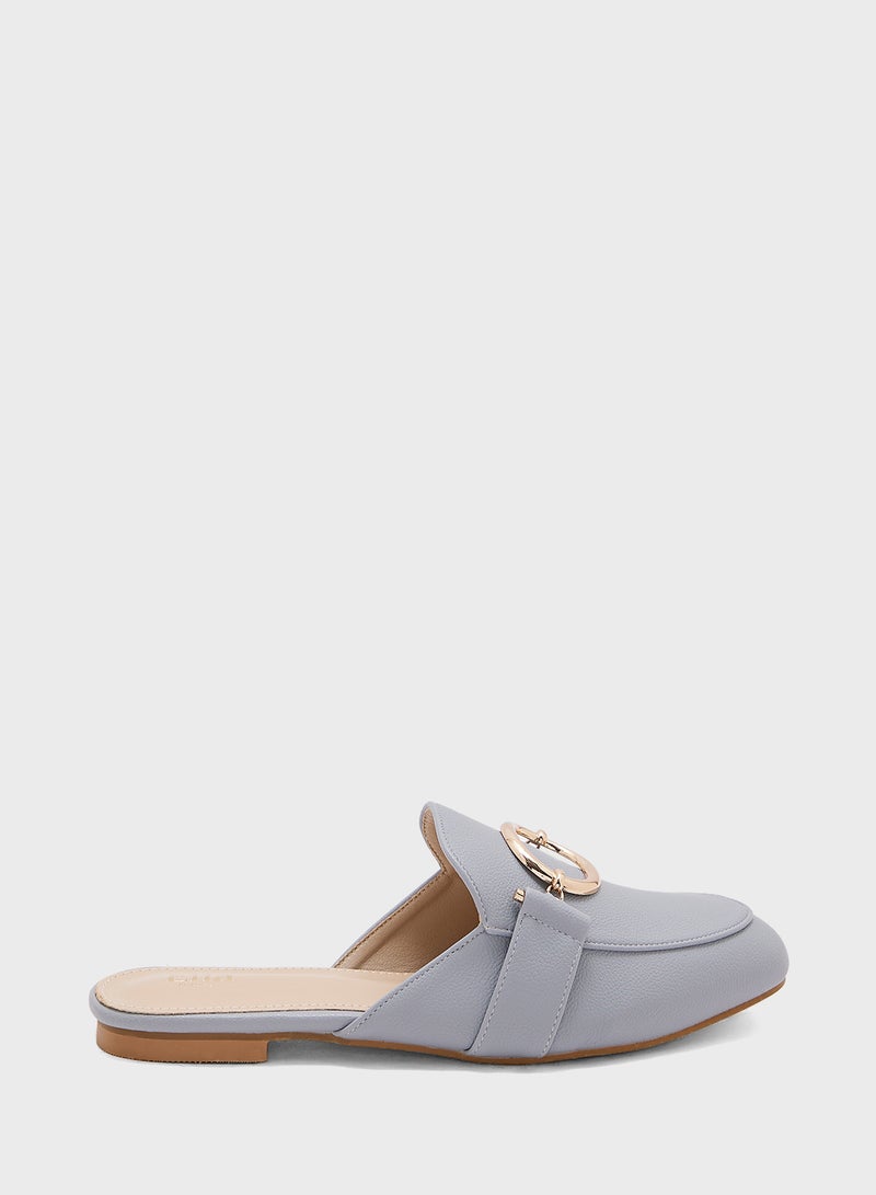 Oval Trim Detail Slip On Shoe