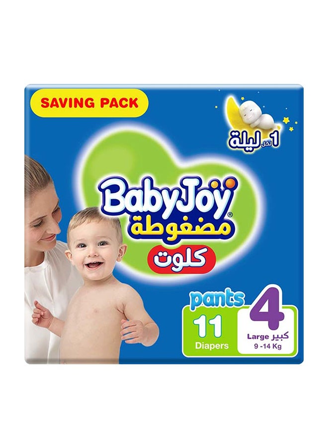 Culotte, Size 4 Large, 9 to 14 kg, Saving Pack, 11 Diapers