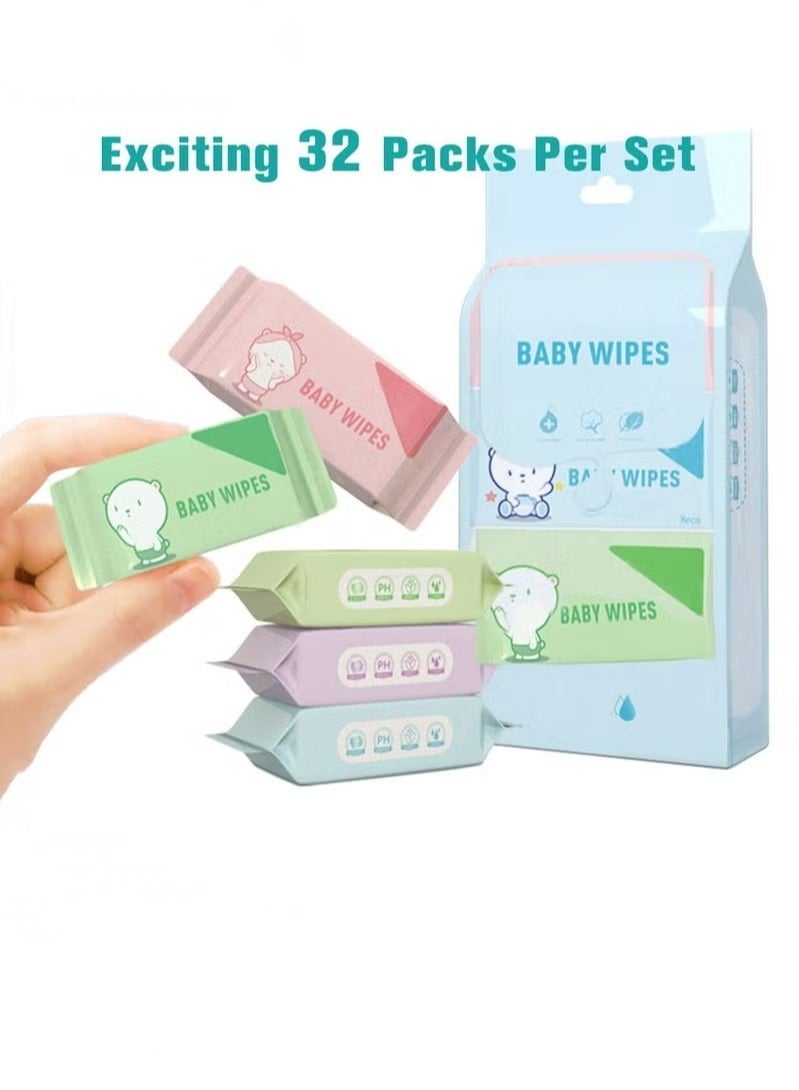 Portable Mini Wet Wipes, Hand & Mouth Cleansing Tissue Paper for Babies, Students, and Children High Quality