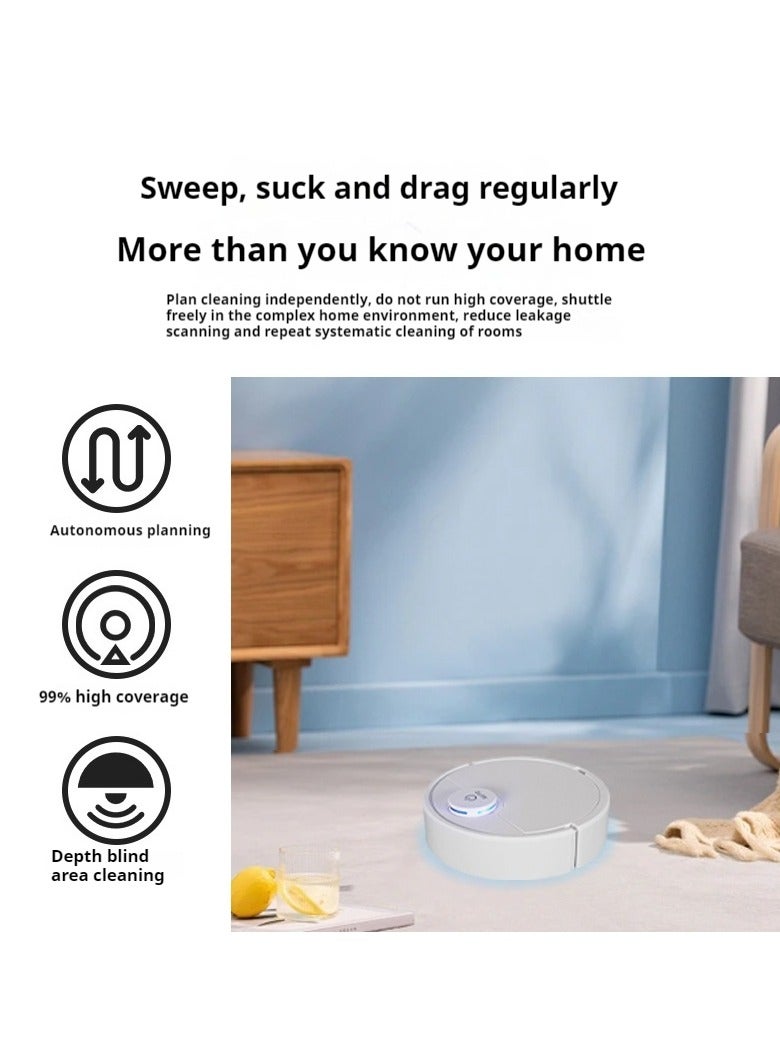 Fully Automatic Mini Smart Sweeping and Mopping Robot with Self Cleaning Function