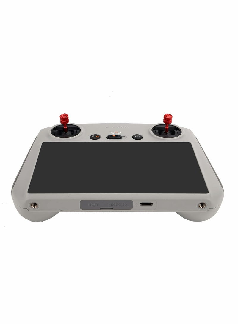 Mini 3 Pro Remote Control Sticks for DJI RC, Aircraft aluminum Alloy Controller Thumb Stickers/Joystick/Rocker Replacement Parts, for DJI Mini 3 Pro Accessories (Red)