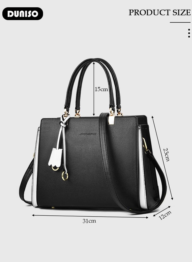 Women's Fashion Handbag Faux Leather Crossbody Bag For Women  Large Capacity Magnetic buckle Tote Bags Top Handle Satchel Fashionable Travel Shoulder Bag For Ladies