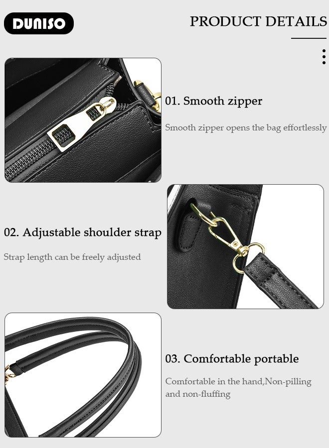 Women's Fashion Handbag Faux Leather Crossbody Bag For Women  Large Capacity Magnetic buckle Tote Bags Top Handle Satchel Fashionable Travel Shoulder Bag For Ladies