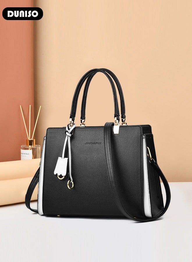 Women's Fashion Handbag Faux Leather Crossbody Bag For Women  Large Capacity Magnetic buckle Tote Bags Top Handle Satchel Fashionable Travel Shoulder Bag For Ladies