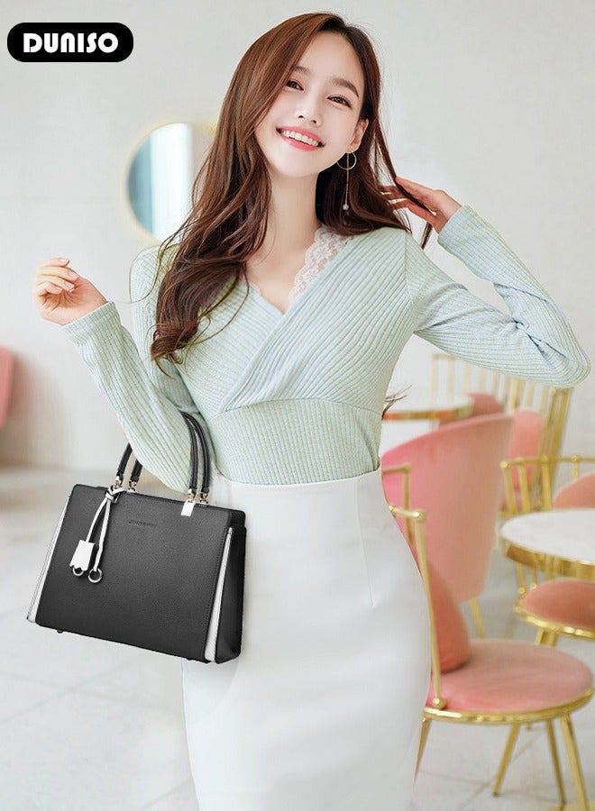 Women's Fashion Handbag Faux Leather Crossbody Bag For Women  Large Capacity Magnetic buckle Tote Bags Top Handle Satchel Fashionable Travel Shoulder Bag For Ladies