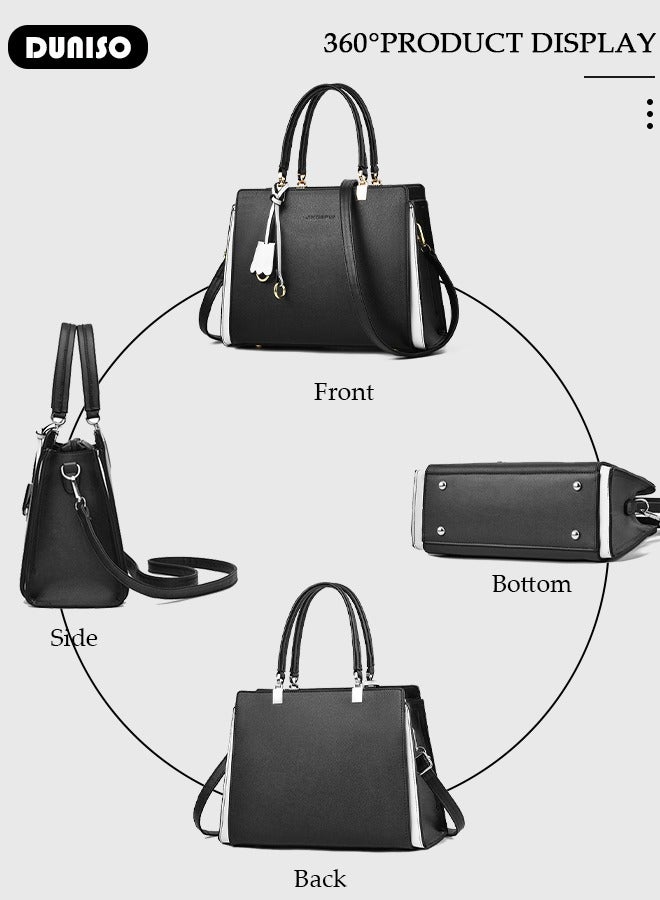 Women's Fashion Handbag Faux Leather Crossbody Bag For Women  Large Capacity Magnetic buckle Tote Bags Top Handle Satchel Fashionable Travel Shoulder Bag For Ladies